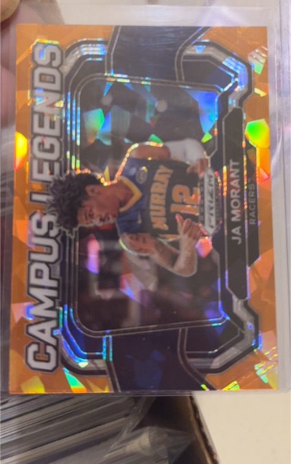 2024 Panini Prizm Draft Picks #10 Ja Morant Campus Legends Orange Ice — front