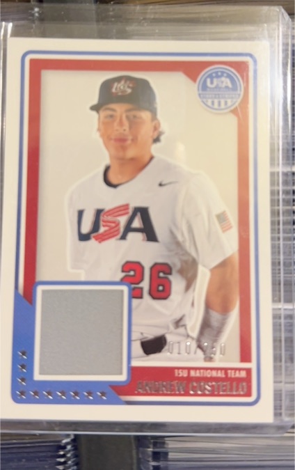 2023 Panini Stars & Stripes USA Baseball #USAM-AC Andrew Costello — front