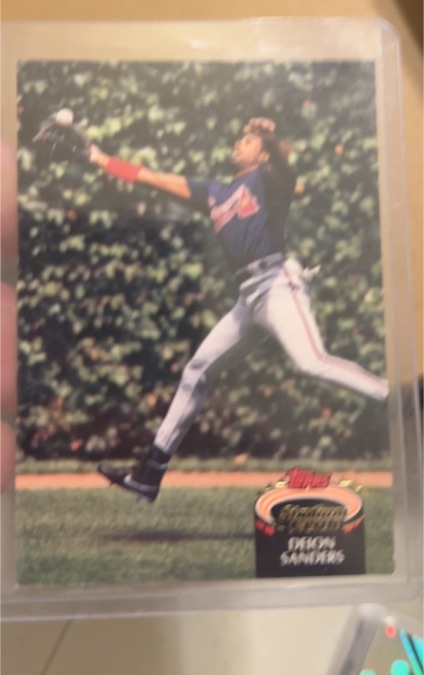 1992 Topps Stadium Club #15 Deion Sanders — front