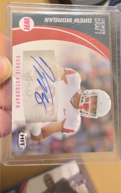 2017 Sage Hit Premier Draft Autographs #A90 Drew Morgan — front