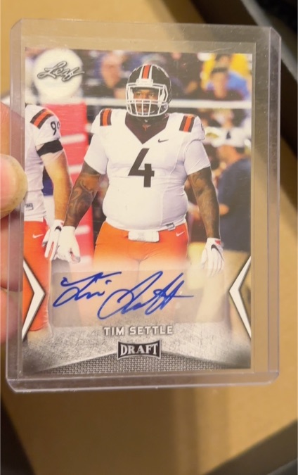 2018 Leaf Draft #BA-TS1 Tim Settle — front