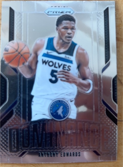 2024-25 Panini Prizm #9 Anthony Edwards Dominance — front