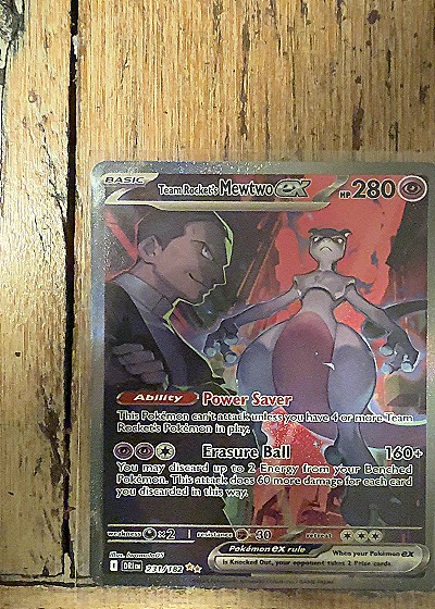 2025 Pokémon TCG Destined Rivals #231 Team Rocket's Mewtwo ex — front