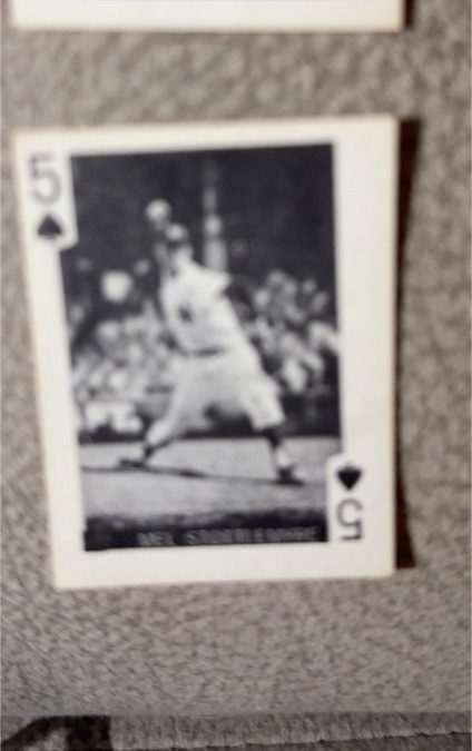 1969 Globe Imports 5 of Spades Mel Stottlemyre — front