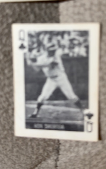1969 Globe Imports Mini Playing Cards Ron Swoboda — front