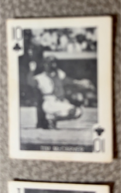 1969 Globe Imports #10 of Spades Tim McCarver — front
