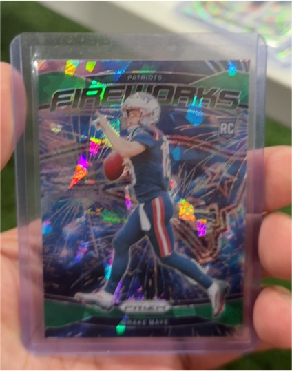 2024 Panini Prizm Fireworks #22 Drake Maye — front