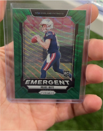 2024 Panini Prizm Emergent #4 Drake Maye — front