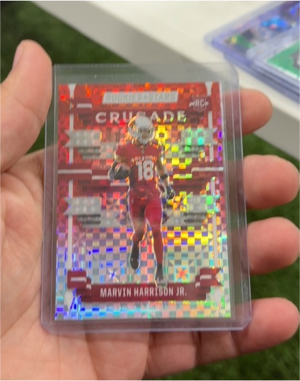 2024 Panini Rookies & Stars #C-MHJ Marvin Harrison Jr. Crusade Red Plaid — front