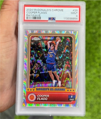 2024 Topps Chrome McDonald's All American #28 Cooper Flagg RayWave — front