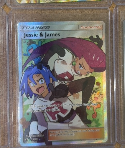 2019 Pokémon Sun & Moon Hidden Fates #68 Jessie & James Full Art — front