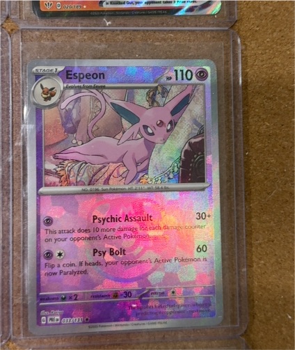 2025 Pokémon Prismatic Evolutions #033 Espeon — front