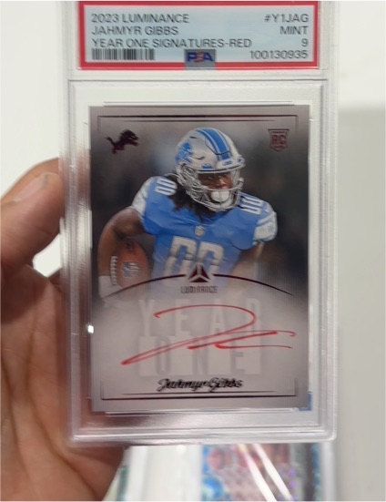 2023 Panini Luminance #Y1JAG Jahmyr Gibbs — front