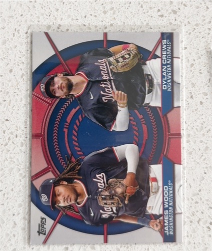 2025 Topps Series 2 #DD-6 James Wood / Dylan Crews Dynamic Duos — front
