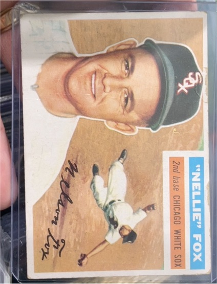 1956 Topps #118 Nellie Fox Chicago White Sox — front
