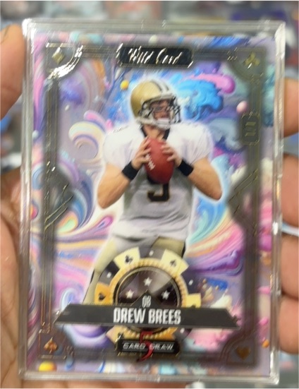 2024 Wild Card 5 Card Draw Drew Brees — front
