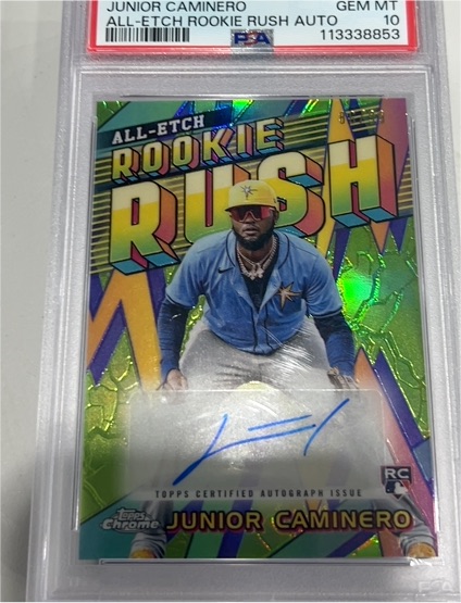 2024 Topps Chrome Update All-Etch Rookie Rush #Junior Caminero — front