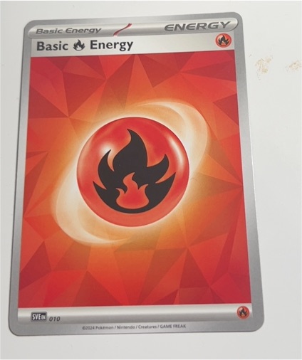 2024 Pokémon Scarlet & Violet Prismatic Evolutions #010 Basic Fire Energy — front