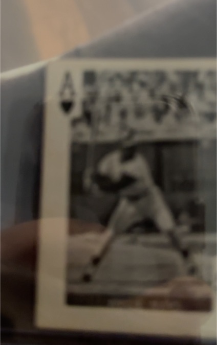 Unknown Ace of Spades Baseball Card — front