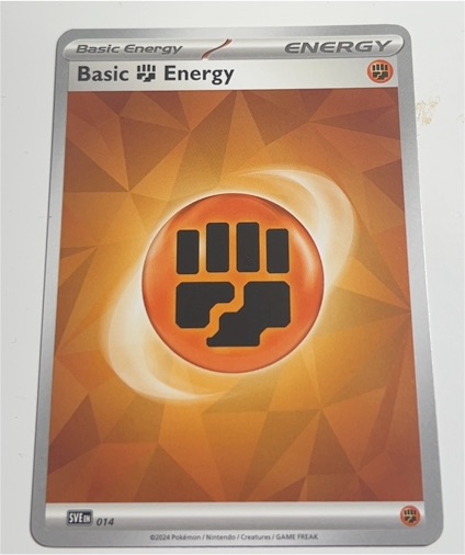 2024 Pokémon Scarlet & Violet Prismatic Evolutions #014 Basic Fighting Energy — front