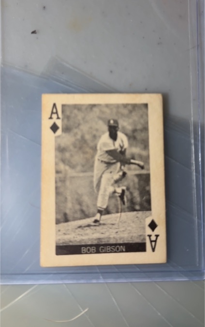 1969 Globe Imports Ace of Diamonds Bob Gibson — front