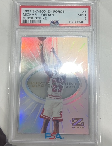 1997 Skybox Z-Force #5 Michael Jordan Quick Strike — front