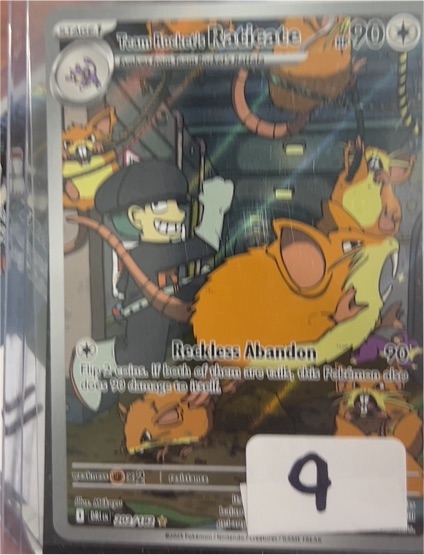 2025 Pokémon SV10: Destined Rivals #202/182 Team Rocket's Raticate Illustration Rare — front