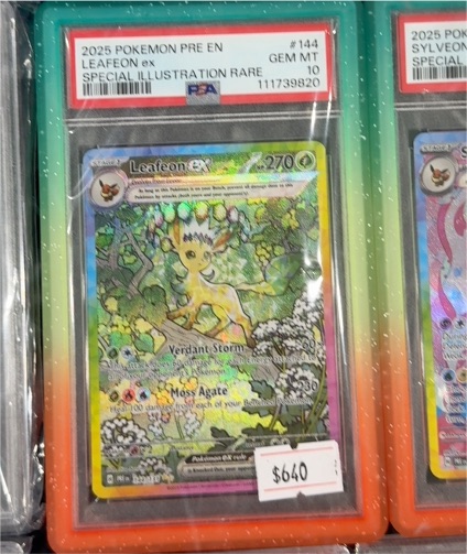 2025 Pokémon Pre EN #144 Leafeon ex Special Illustration Rare — front
