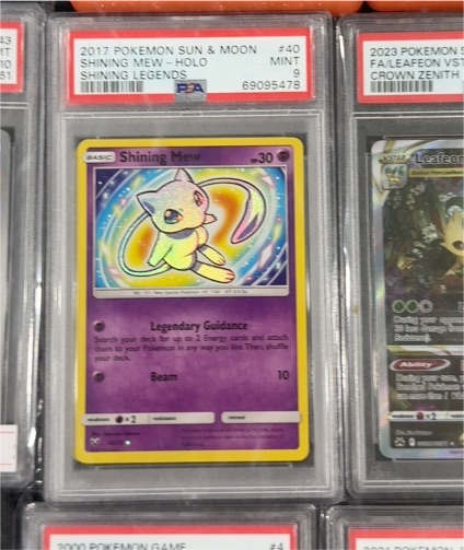 2017 Pokémon Sun & Moon Shining Legends #40 Shining Mew — front