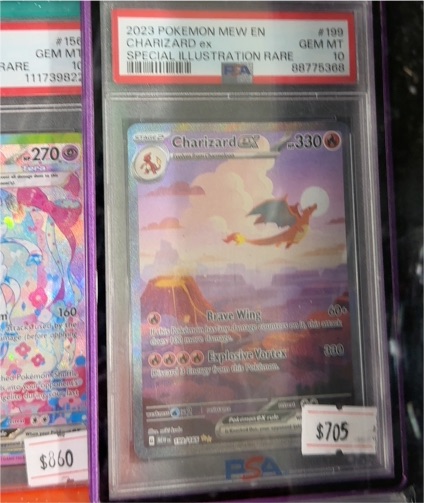 2023 Pokémon Mew EN #199 Charizard ex Special Illustration Rare — front