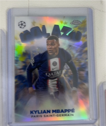 2022-23 Topps Chrome UEFA #G-13 Kylian Mbappé Golazo — front