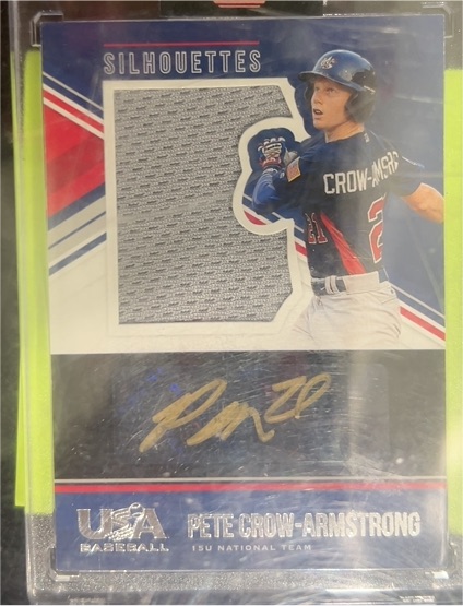 2018 Panini USA Baseball Stars & Stripes Silhouettes Pete Crow-Armstrong — front