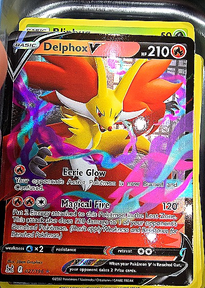 2022 Pokémon TCG Lost Origin #027/196 Delphox V — front