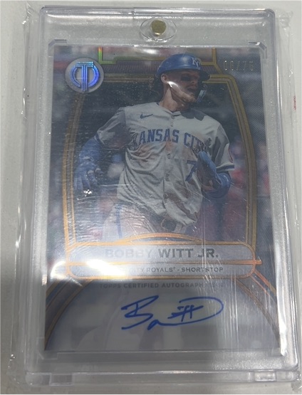 2025 Topps Tribute #TA-BWJ Bobby Witt Jr. — front