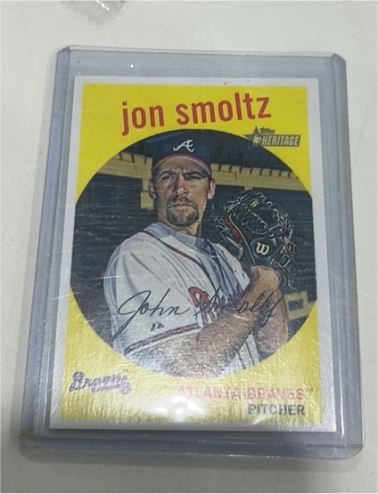 2008 Topps Heritage #440 John Smoltz — front