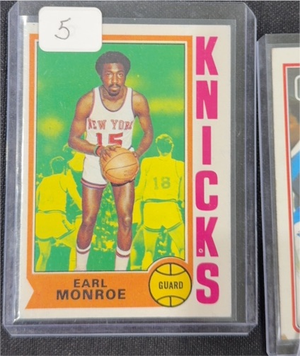 1974-75 Topps #25 Earl Monroe — front
