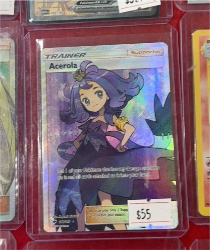 2017 Pokemon Sun & Moon Burning Shadows #142 Acerola — front