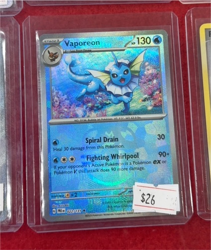 2016 Pokémon TCG Prismatic Evolutions #022 Vaporeon — front