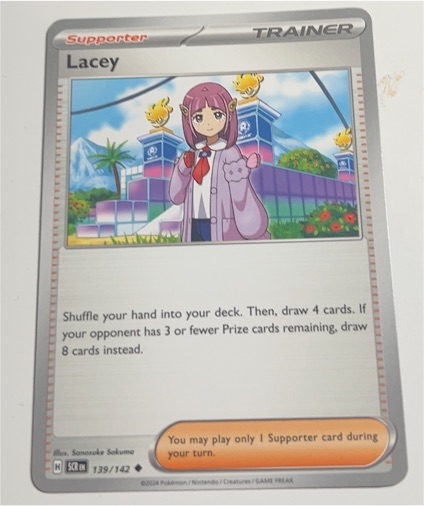 2024 Pokémon SV07: Stellar Crown #139 Lacey — front