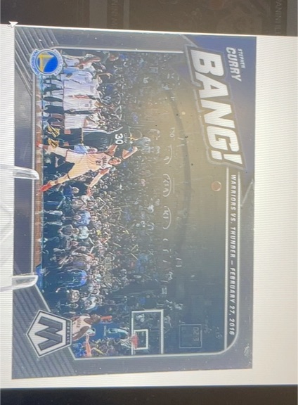 2020-21 Panini Mosaic #2 Stephen Curry Bang! — front