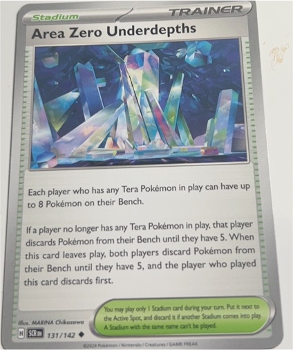 2024 Pokémon SV07: Stellar Crown #131 Area Zero Underdepths — front