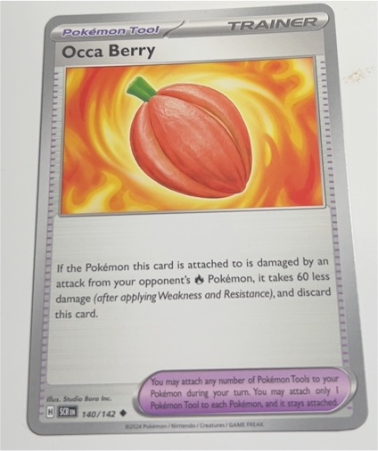 2024 Pokémon #140 Occa Berry — front