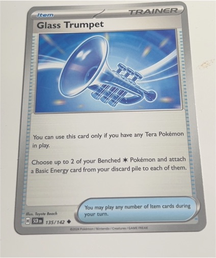 2024 Pokémon SV07: Stellar Crown #135 Glass Trumpet — front
