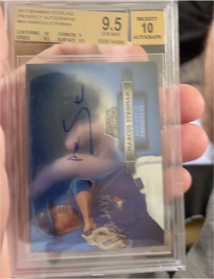 2012 Bowman Sterling Prospect Autographs #BSAP-MS Marcus Stroman — front