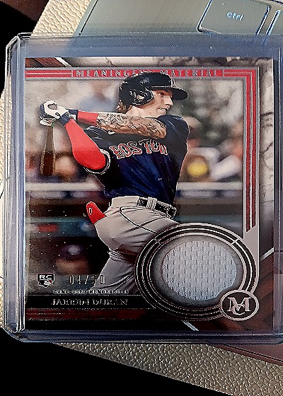 2022 Topps Museum Collection Meaningful Materials #MMR2-JDU Jarren Duran — front