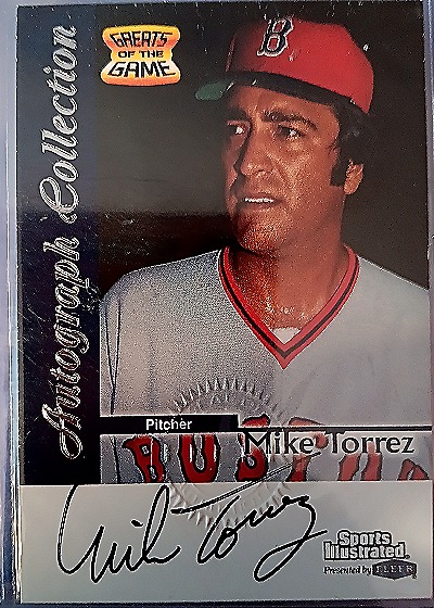 1999 Fleer Sports Illustrated Greats of the Game #21 Mike Torrez — front