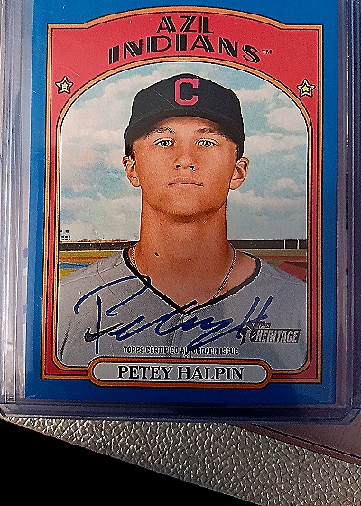 2021 Topps Heritage Minors #41 Petey Halpin — front