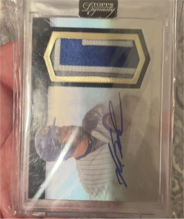 2018 Topps Dynasty Anthony Rizzo Autograph Patch — front