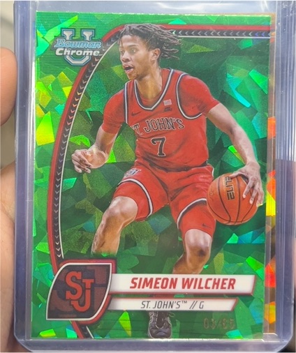 2024 Bowman Chrome University #71 Simeon Wilcher — front