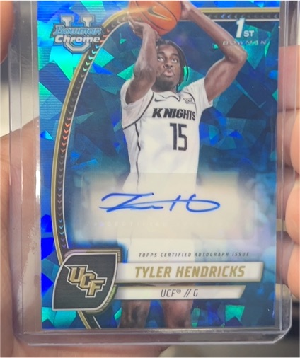 2024-25 Bowman Chrome University #68 Tyler Hendricks — front